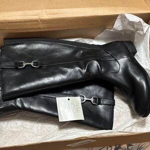 Life Stride Black Winter & Rain Boots WIDE CALF